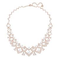 Swarovski Edify Large Rose Gold Plated Pearl Necklace 5202168