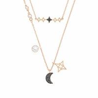 swarovski glowing multicoloured moon necklace set 5273290