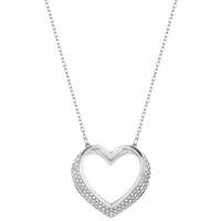 Swarovski Cupidon Rhodium Plated Crystal Heart Pendant 5119331