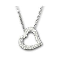 Swarovski Mozart Open CZ Heart Pendant