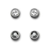 Swarovski Harley Jet Hematite Pierced Earrings Set 992847