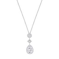 swarovski ladies rhodium plated folk pendant 5217777