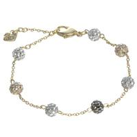 Swarovski Pop Clear and Gold Crystal Balls Bracelet 1156235