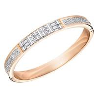 swarovski ethic rose gold plated bangle small 5221394