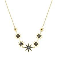 Swarovski Ladies Firework Gold Plated Star Necklace 5230293