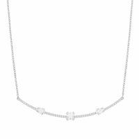 Swarovski Gray Crystal Bar Necklace 5272361