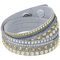 Swarovski Slake Blue Gold Plated Stars Bracelet 5285534