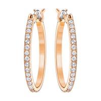 Swarovski Ladies Fine Rose Gold Plated Hoop Earrings 5231657