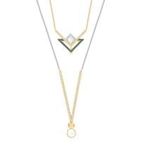 Swarovski Golden Necklace Jewellery Set 5252898