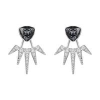 Swarovski Ladies Grey Crystal Fantastic Jacket Earrings 5216636