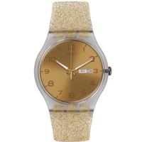 Swatch Ladies\' Golden Sparkle Watch SUOK704