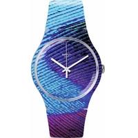 swatch unisex peacobello watch suok113