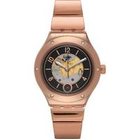 swatch mens tonton phil rose gold plated bracelet watch yag400g