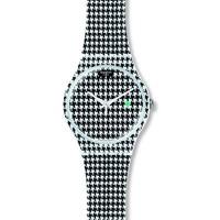 Swatch Chicken Run Black And White Strap Watch SUOW138