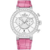 swarovski ladies citra sphere chronograph pink strap 5096008