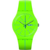 Swatch Unisex Verde Azul Strap Watch SUOG707