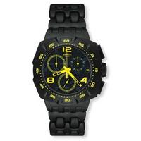 swatch mens yellow dunes watch suib411