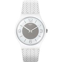 Swatch White Glove Strap Watch SUOW131