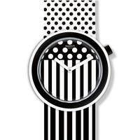 Swatch Popdancing Black White Strap Watch PNW101