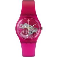 swatch unisex grana tech pink strap watch gp146