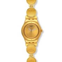 Swatch Ladies Givre Gold Plated Watch YSG141G