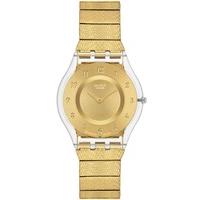 Swatch Generosity Gold Strap Watch SFK355M