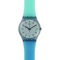 Swatch Mens Sea Pool Turquoise Strap Watch GM185