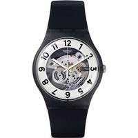 Swatch Skeletor Black Strap Watch SUOB134