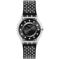 Swatch Ladies Lights On Strap Watch SFM128