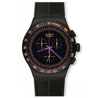 Swatch Unisex Purple In Dark Watch YOB102