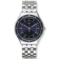 swatch unisex windy city stainless steel bracelet watch ygs469g