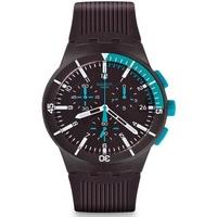 Swatch Mens Chronoplastic Purple Power Strap Watch SUSV400