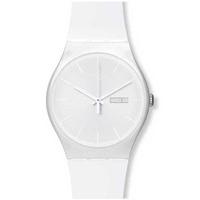 Swatch Mens White Rebel Watch SUOW701