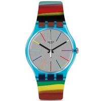 Swatch Colorbrush Strap Watch SUOS106