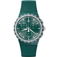 Swatch Mens Racing Roar Green Chronograph Strap Watch SUSG403