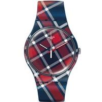 Swatch Unisex Colour Kilt Strap Watch SUON109