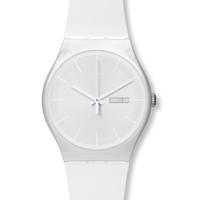 swatch mens white rebel watch suow701