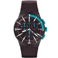 Swatch Mens Chronoplastic Purple Power Strap Watch SUSV400