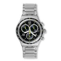 Swatch Mens Sprinkled Water Chronograph Watch YVS411G