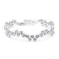 swarovski fidelity blue clear circle crystal bracelet 1106363