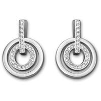 Swarovski Circle Crystal Open Circle Drop Earrings 5007750