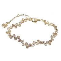 swarovski fidelity gold plated pink clear circle crystal bracelet 1106 ...