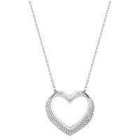 Swarovski Cupidon Rhodium Plated Crystal Heart Necklace 5119331