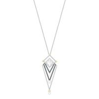 Swarovski Golden Crystal Pearl Long Necklace 5266483