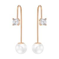 Swarovski Attract Crystal Pearl Wire Earrings 5193614