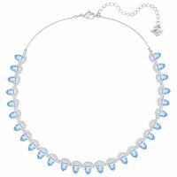 swarovski gallery blue all around crystal necklace 5277514