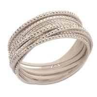 Swarovski Slake Rose Fabric Wrap Crystal Bracelet 5043495