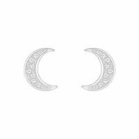 Swarovski Crystal Wishes Moon Stud Earrings 5278383