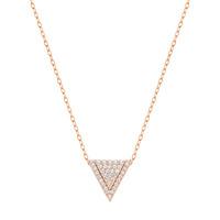 Swarovski Delta Rose Gold Plated Crystal Triangle Necklet 5139468