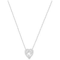 Swarovski Sparkling Silver Heart Dancing Crystal Necklace 5272365
